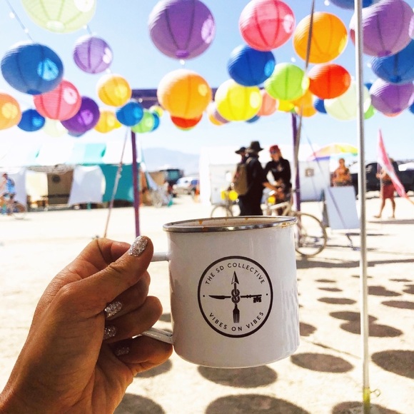 NEW White stainless steel enamel camping mug - Picture 4 of 9